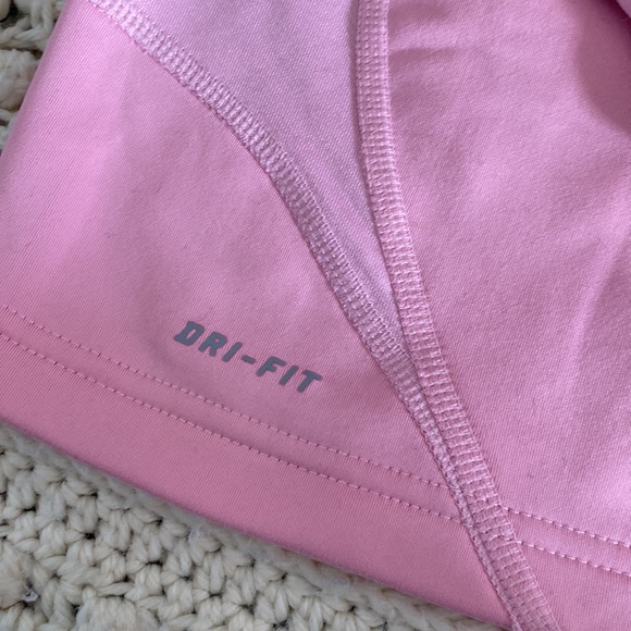 Nike dri-fit half zip hoodie Sz M pink EUC - Picture 3 of 8